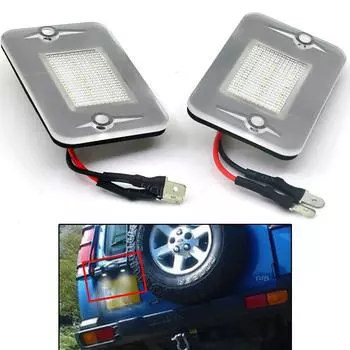 2 шт. для Land Rover Discovery 1 2 1994-2004 для Land Rover Discovery TD5 светодиодный светильник для номерного знака Canbus, задние лампы для тегов