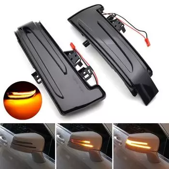 2 шт. для Mercedes-Benz ABCES CLA GLA CLS Class W176 W246 W204 W212 C117 динамический светодиодный указатель поворота, индикатор бокового зеркала