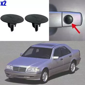 2 шт. для Mercedes-Benz C-класса W202 W203 W204 W205 1993 1994 1995 - 2021 Автомобильный багажник ручка отверстие для ключа заглушка отделка крышки клипсы