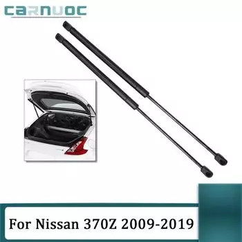 2 шт. для Nissan 370Z 2009-купе без спойлера хэтчбек задние опорные стойки для подъема багажника газовые стойки аксессуары для тюнинга автомобиля чёрный