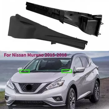 2 шт. для Nissan Murano 2015-2018 66894-5BC0B 66895-9UA0A автомобильный передний лобовое стекло угловая отделка стеклоочистителя боковая отделка капота крышка