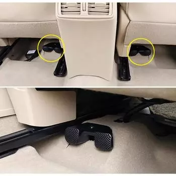 2 шт. для Nissan X-Trail Rogue T33 2025~2024 2025 Крышка воздуховода сиденья автомобиля Под вентиляционной частью Выходная решетка Воздуховод Аксессуары чёрный