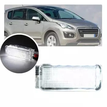 2 шт. для Peugeot 1007 206 207 306 307 308 3008 406 407 5008 607 806 807 светодиодные лампы для ног, багажника, внутреннего освещения, дверная лампа белый