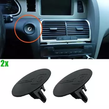 2 шт. для Q7 4L 2007 2008 2009 2010 2011 2012 - 2015 автоматический замок зажигания цилиндр замочная скважина колпачок заглушка замочной скважины клипсы новые