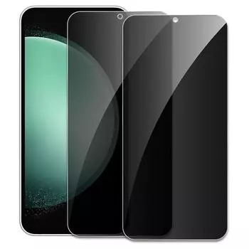 [2 шт] для Samsung Galaxy S23 S24 S21 FE Privacy закаленное стекло для экрана протектор, анти шпионская защитная пленка твердостью 9H for Samsung Galaxy S24 FE чёрный