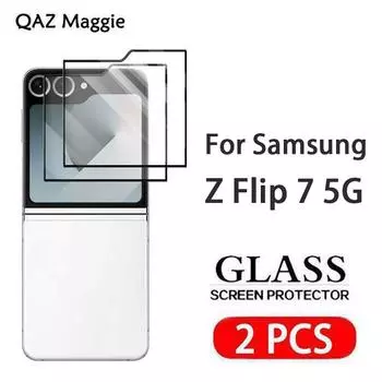 2 ШТ. для Samsung Galaxy Z Flip 7 5G Защитное стекло для экрана Закаленная стеклянная пленка Samsung Z Flip 7 5G