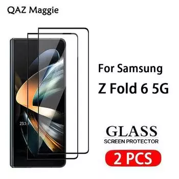 2 шт. Для Samsung Galaxy Z Fold 7 6 5G Стекло Полное покрытие Защитная пленка для экрана Закаленное стекло Samsung Galaxy Z Fold 6