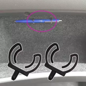 2 шт. для Skoda Octavia A4 Mk1 A5 Mk2 A7 Mk3 A8 Mk4 1996 1997 1998 1999 2000 - 2024 Новые замки для лотка для карандашей с заклепками черного цвета