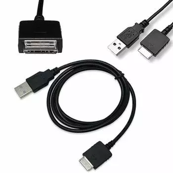 2 шт. для SONY Walkman A56 A57 A45 A46 A47 A35 A37 кабель для зарядки кабель для зарядки Sooyeeh Data Transfer для Sony USB-кабель 1 м черный NW-A55 чёрный