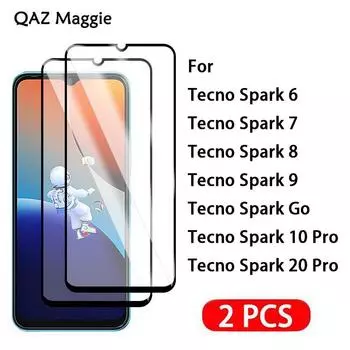 2 шт. для Tecno Spark 9 10 20 Pro спортивное стекло Защитное стекло для экрана закаленное стекло для Spark 6 8 9 7P 7T 9T Go Pro 2021 2024 Tecno Spark 6