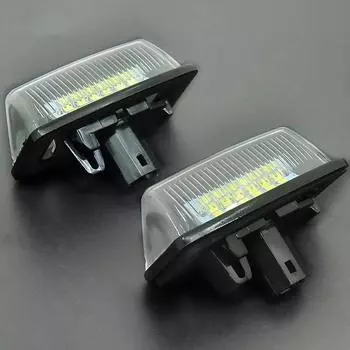 2 шт. для Toyota Alphard Wish Noah/Voxy Estima Caldina Corolla Crown Majesta Starlet Sprinter Celica Raum светодиодный светильник номерного знака белый