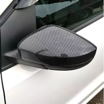 2 шт. для Volkswagen VW Polo MK5 6R 6C ABS боковое зеркало заднего вида крышка сменная отделка черная боковые зеркала крышки аксессуары Bright black