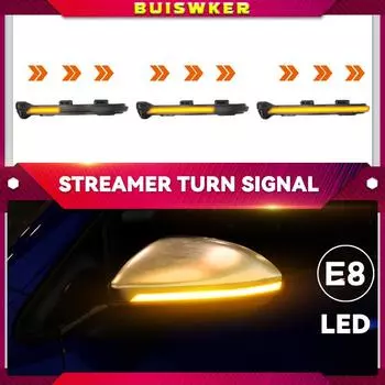 2 шт. для VW Golf 7 MK7 GTI дымчатый динамический боковой зеркальный указатель поворота для Volkswagen Rline Sportsvan боковой зеркальный светильник жёлтый