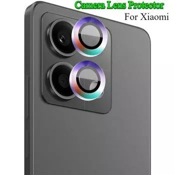 2 шт. для Xiaomi Redmi Note 13 Pro 13 Pro Plus 4G 5G алюминиевое сплав металлическое кольцо с закаленным стеклом полное покрытие объектива камеры протектор Redmi Note 13 4G(2pcs) чёрный