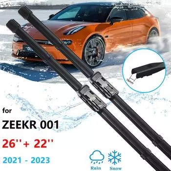 2 шт. для Zeekr 001 2022 2023, передние щетки стеклоочистителя, резиновые щетки для лобового стекла, щетки для окон, резак для чистки автомобиля LHD