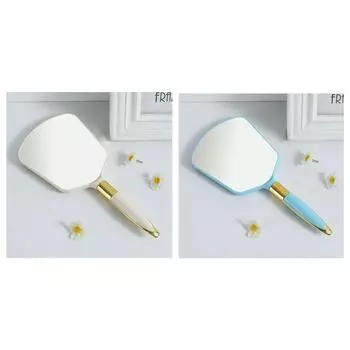 2 шт. для женщин салон спа портативное зеркало для макияжа старинное косметическое ручное зеркало