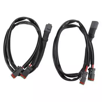 2 шт. DT адаптер жгута проводов термостойкий высокой мощности разъем адаптера жгута проводов для светодиодов