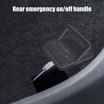 2 шт. дверные аварийные ручки, антивозрастные, устойчивые к деформации, простая установка, аварийный выключатель задней двери для Tesla Model 3 чёрный