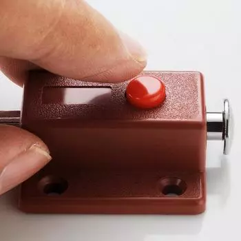 2 шт. Дверные задвижки-защелки для дверного окна, шкафа, коробки, шкафа, раздвижного шкафчика коричневый