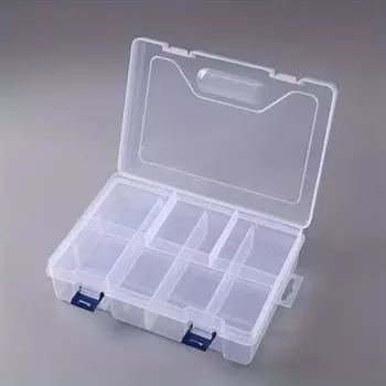 2 шт. двойной 8-ячеечный пластиковый ящик для хранения, съемный ящик для рыболовных снастей Luya Bait, большой настольный ящик для хранения, ящик для лески и органайзер для наживки 2pcs
