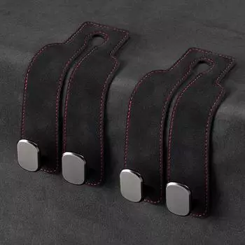 2 шт. Двойные крючки для сумок на подголовник для сумок, сумок, кошельков, черные