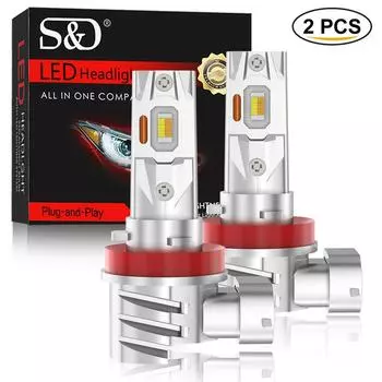 2 шт. двухцветные светодиодные противотуманные фары H8 H11 9005 HB3 9006 HB4 H16JP двухцветные яркие лампы дальнего света DRL Plug&Play 6500K белые 3000K желтые H11 H8 H16(JP)