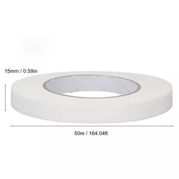 2 шт. Двусторонняя лента шириной 15 мм, длиной 50 м, полиэтиленовая водонепроницаемая лента, клейкая для фиксации