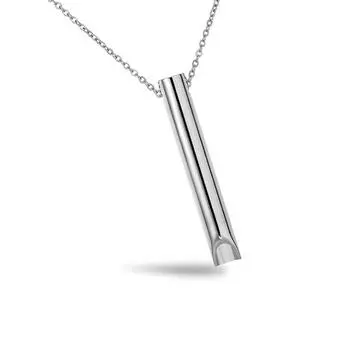 2 шт. Дыхательное ожерелье, свисток для снятия тревоги, ожерелье для мальчиков и девочек (Серебряный)