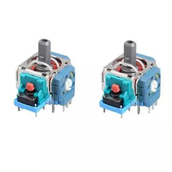 2 шт. джойстики для беспроводного контроллера, запасные части для джойстика, точное управление, повышенная чувствительность управления, аналоговые 3D джойстики для PS5 синий