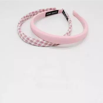 2 шт. Европейская и американская ретро однотонная клетчатая повязка на голову резинки для волос обруч для волос для женщин девушек праздник корейские аксессуары для волос