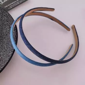 2 шт. Европейские и американские джинсовые винтажные повязки на голову для женщин и девочек, ободок для вечеринки, подарок, корейские аксессуары для волос