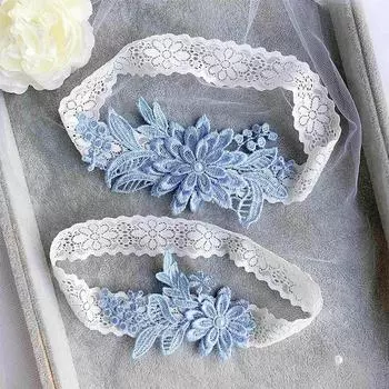 2 шт., европейские и американские свадебные подвязки ярких цветов, кружевные подвязки, свадебные принадлежности в западном стиле, женские эластичные кольца для ног One Size