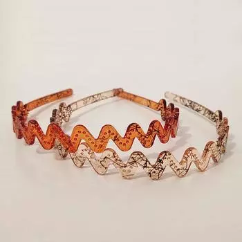 2 шт. Европейские и американские высококачественные волнистые повязки на голову для женщин, девушек, мужчин, корейские спортивные аксессуары для волос для умывания