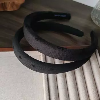 2 шт. Европейский и американский черный серый ретро ободок женский для девочек резинки для волос элегантный ободок для праздничной вечеринки аксессуары для волос