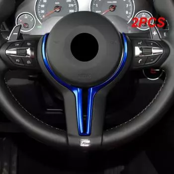 2 шт. F22 F30 F31 F32 F33 F36 F10 F06 F12 F13 F15 F16 для M-Sport ABS глянцевый цвет/алькантара салонный чехол на руль