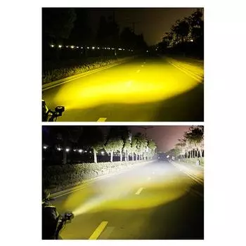 2 шт. фары для мотоциклов, светодиодные противотуманные фары, 90 Вт, двухцветный дальний/ближний свет, рабочий свет