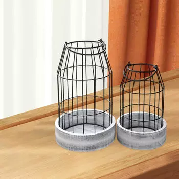 2 шт. фермерский фонарь свеча подвесные подсвечники принадлежности подставки подсвечники держатели для вечеринки