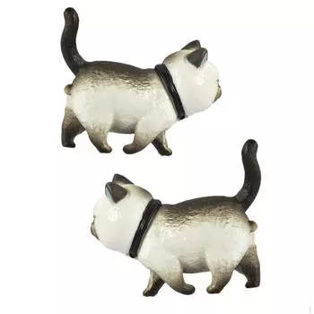 2 шт. Фигурка кошки ручки шкафа дверные декоративные ручки для спальни жёлтый