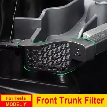 2 шт. Фильтр для мусора в переднем багажнике для Tesla Model Y, аксессуары 2023 2022 2021, крышка направляющей канавки для воды, органайзер против засорения