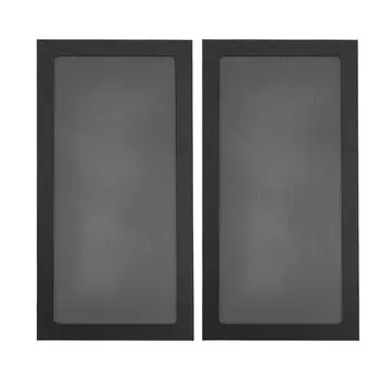 2 шт. Фильтр для пыли из ПВХ, магнитный фильтр для корпуса компьютера, пылевой фильтр для блока питания чёрный