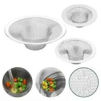 2 шт. Фильтр для слива ванной комнаты, антизасоряющий сетчатый фильтр из нержавеющей стали для раковины, сливной заглушка для ванны, сливной фильтр для пола 7.1x7.1x2.3cm