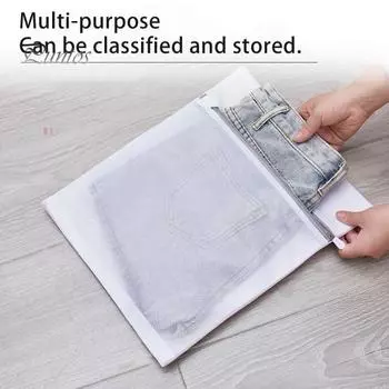 2 шт. фильтр для стиральной машины очень большой сетчатый мешок для белья с застежкой-молнией дорожный прочный мешок для стирки L