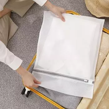 2 шт. фильтр для стиральной машины очень большой сетчатый мешок для белья с застежкой-молнией дорожный прочный мешок для стирки L