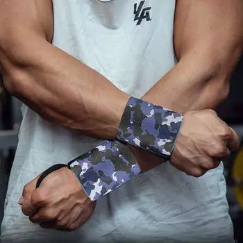 2 шт фитнес запястье регулируемый браслет эластичные запястья бинты для тяжелой атлетики пауэрлифтинг дышащая поддержка One Pair