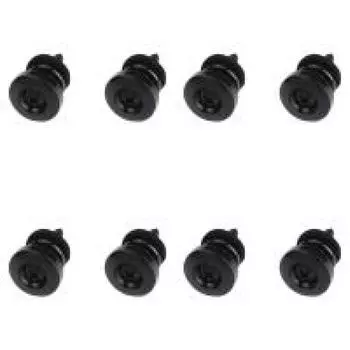 2 шт. фиксатор для гитары грибовидная головка музыкальные инструменты аксессуары (черный)