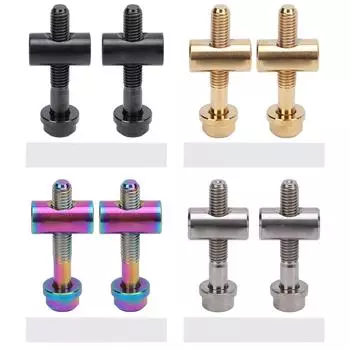 2 шт. фиксированный винт подседельного штыря для велосипеда M5x30 мм титановый сплав фиксированные болты подседельного штыря для велоспорта DIY замена Black