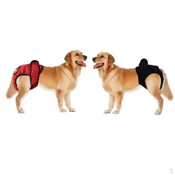 2 шт. Физиологические штаны для собак Брюки для собак Подгузник черный