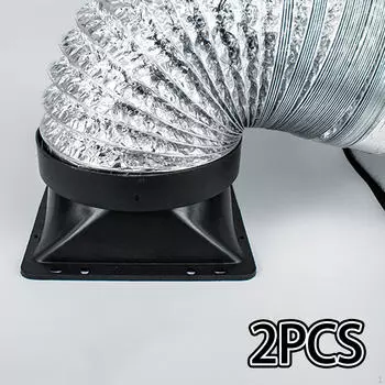 2 шт. Фланцевый соединитель воздуховода для вентилятора, воздуховодная пластина 210mmx185mmx73mm белый