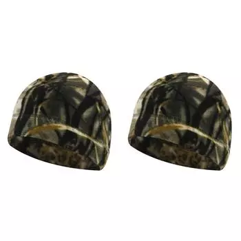 2 шт флисовая шапка бини модная флисовая спортивная шапка термо для мужчин и женщин (камуфляж