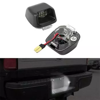 2 шт. фонарь подсветки номерного знака для Nis-san Navara D40 2005 ~ 2016 пластиковый 12 В 3 Вт светодиодный сигнальный фонарь для Frontier 2005-2019 black чёрный